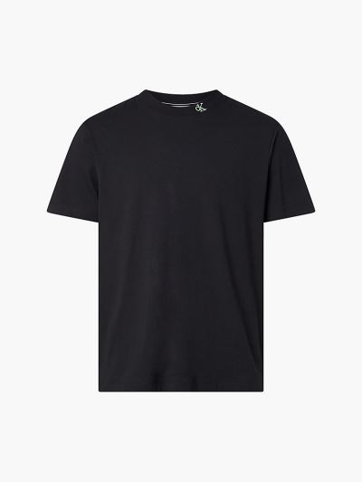 Calvin Klein Ruhák HU613887 | Calvin Klein CK ONE Organic Cotton Logo Férfi Póló Fekete